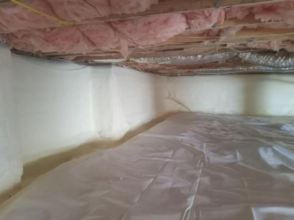 Crawl space encapsulation with closed-cell spray foam for Spray Foam Roofing in Jackson